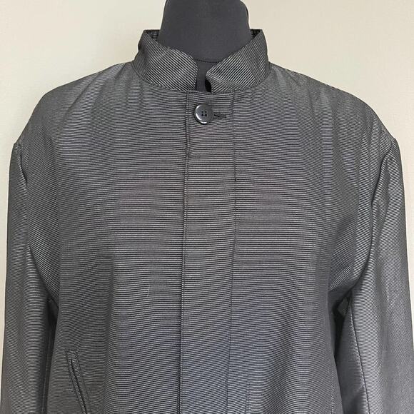 FLORENZI Collection Vintage 80s 90s Black Gray Blazer Jacket Size XL - Picture 2 of 13